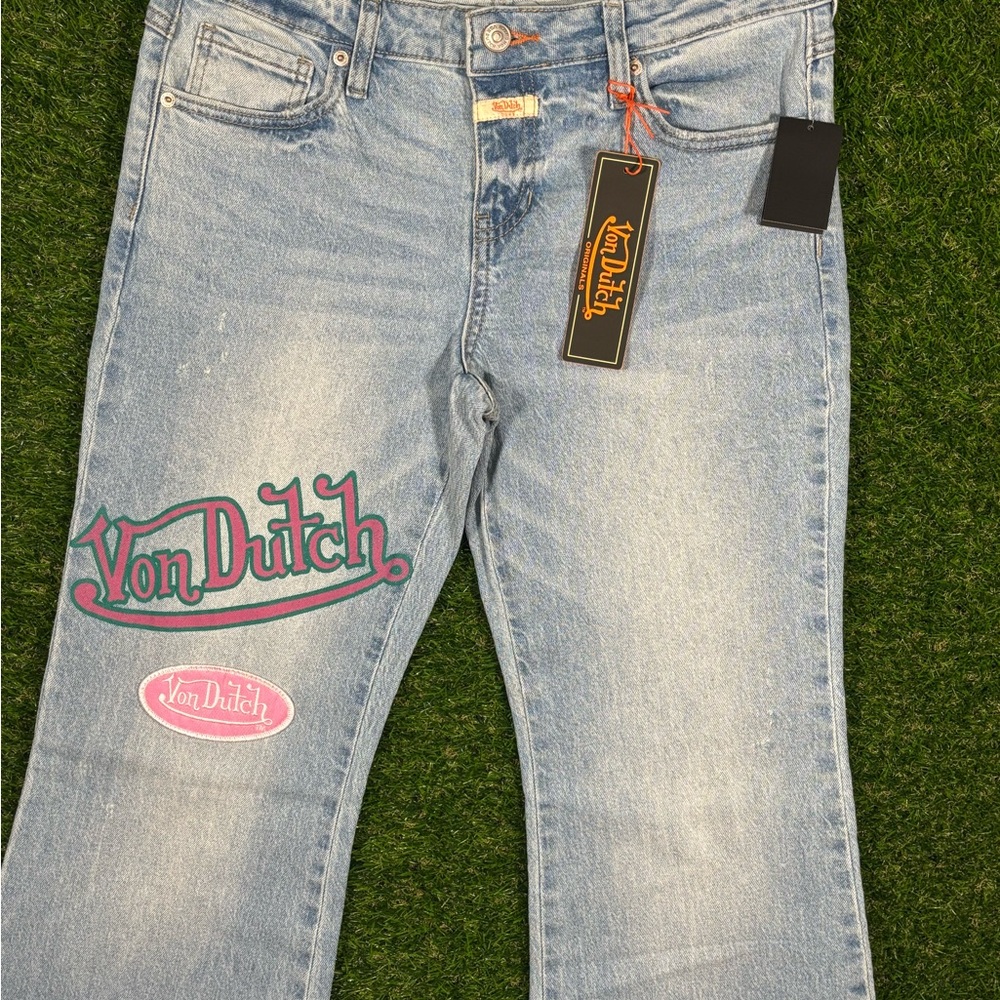 Von Dutch Light Blue Women's Flare Jeans